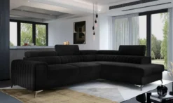 Designer Ecksofa Tirenni mit Schlaf- und Klappfunktion