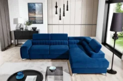 Designer Ecksofa Tirenni mit Schlaf- und Klappfunktion