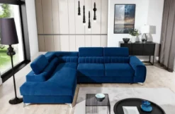 Designer Ecksofa Tirenni mit Schlaf- und Klappfunktion