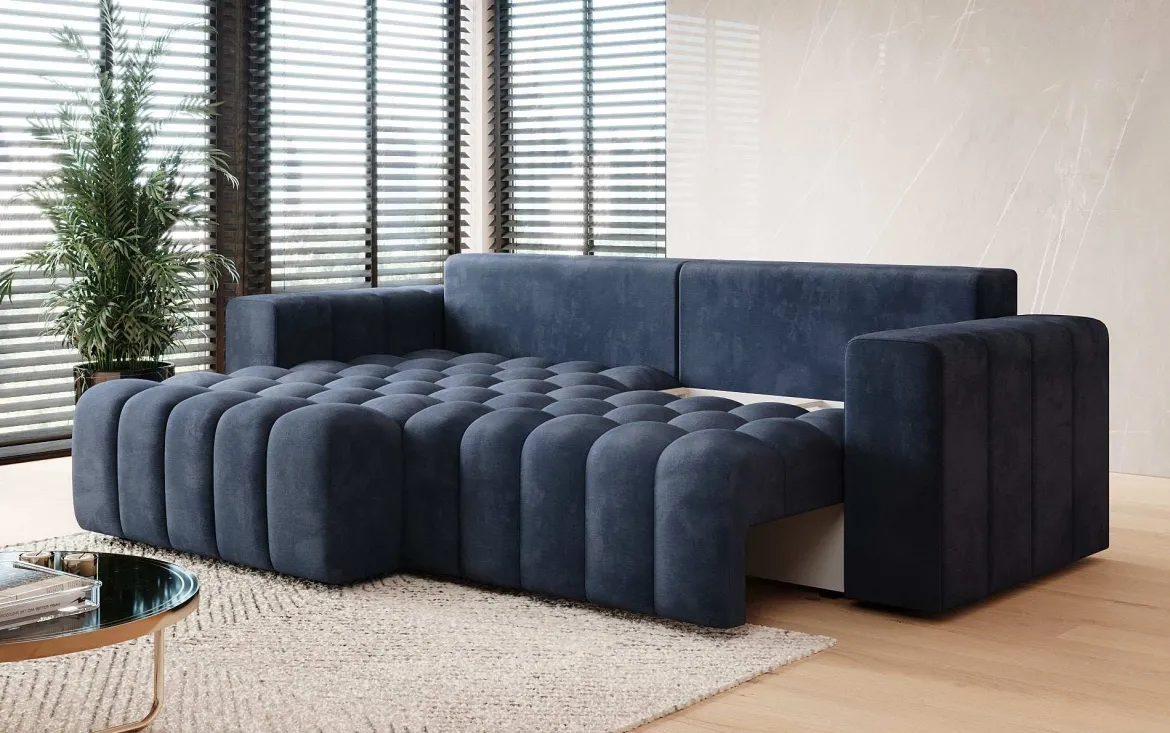 Designer Ecksofa Tirina mit Schlaffunktion