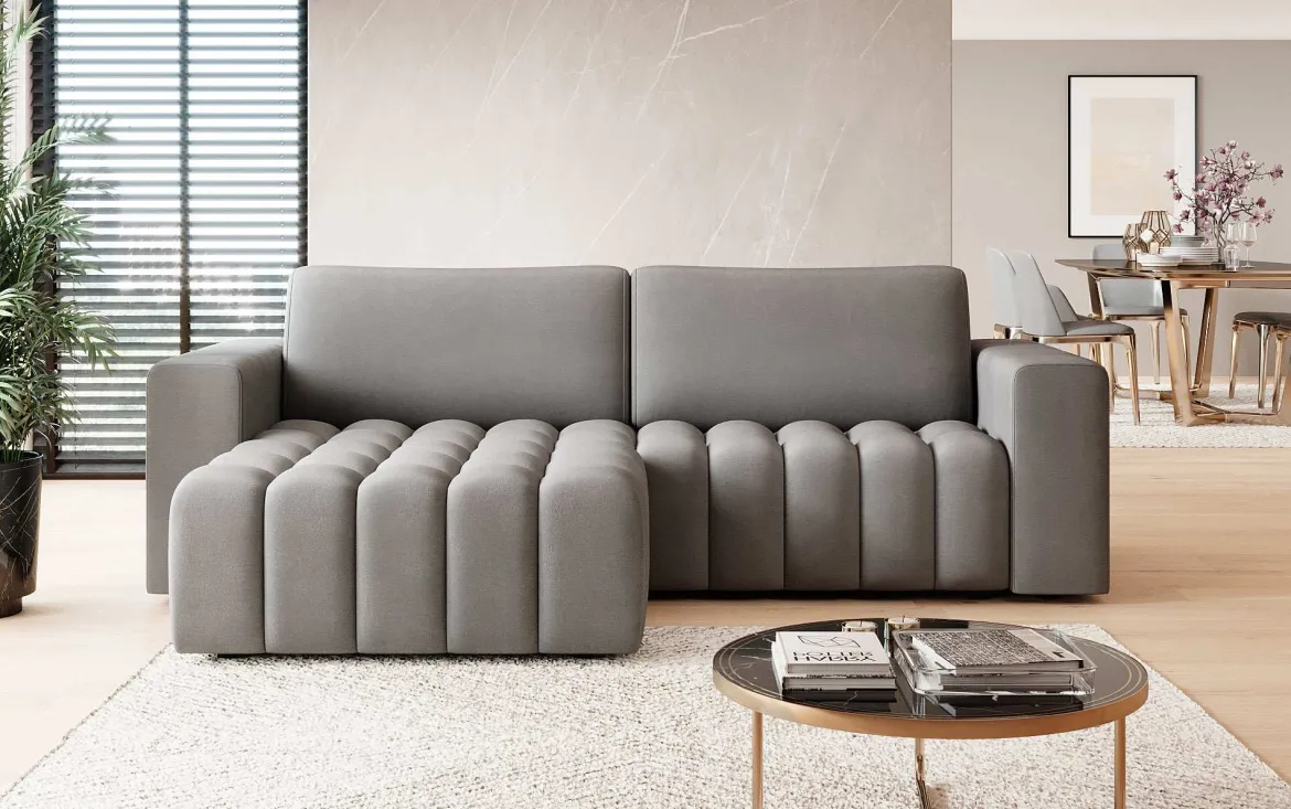 Designer Ecksofa Tirina mit Schlaffunktion