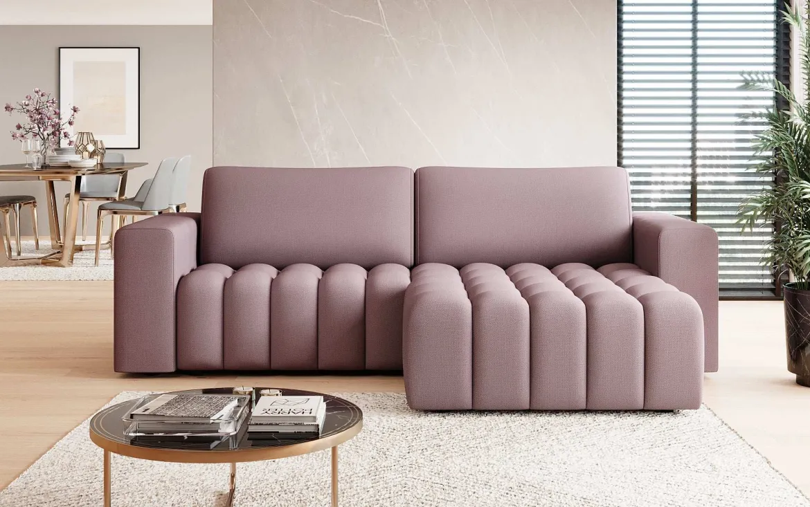 Designer Ecksofa Tirina mit Schlaffunktion