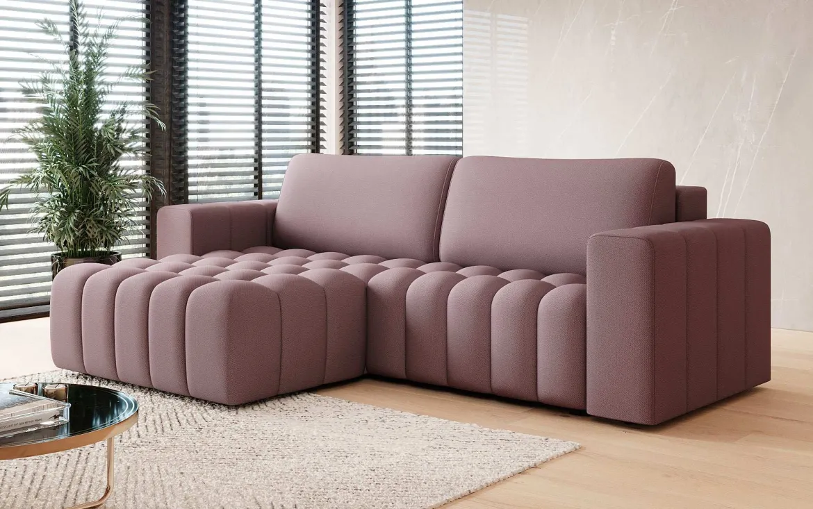 Designer Ecksofa Tirina mit Schlaffunktion