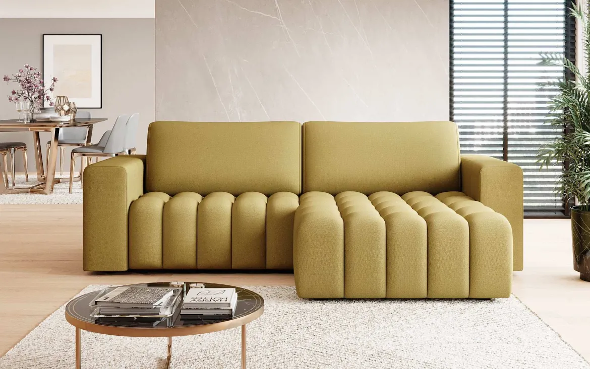 Designer Ecksofa Tirina mit Schlaffunktion