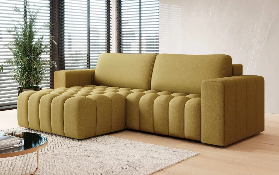 Designer Ecksofa Tirina mit Schlaffunktion