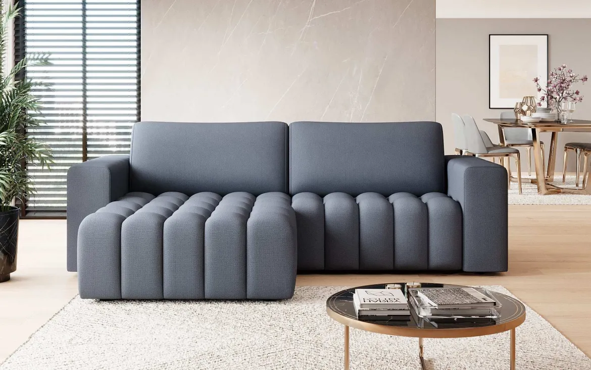 Designer Ecksofa Tirina mit Schlaffunktion