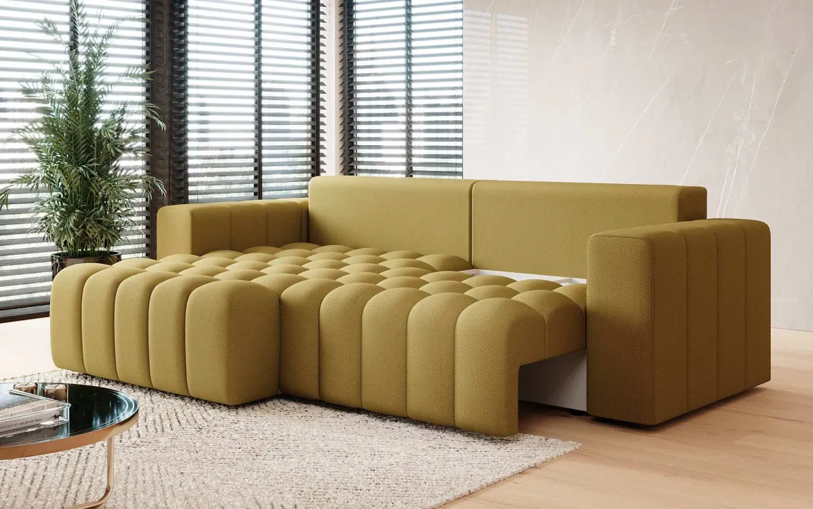 Designer Ecksofa Tirina mit Schlaffunktion