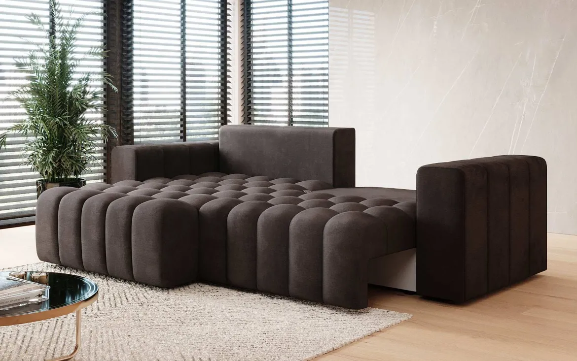 Designer Ecksofa Tirina mit Schlaffunktion