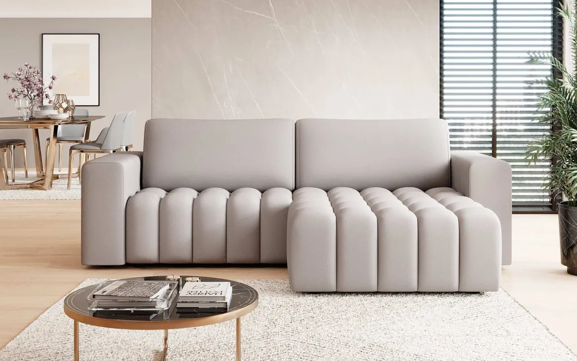 Designer Ecksofa Tirina mit Schlaffunktion