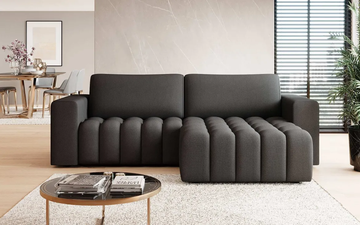 Designer Ecksofa Tirina mit Schlaffunktion