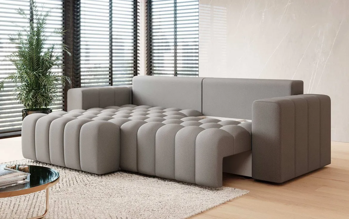 Designer Ecksofa Tirina mit Schlaffunktion