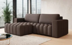 Designer Ecksofa Tirina mit Schlaffunktion