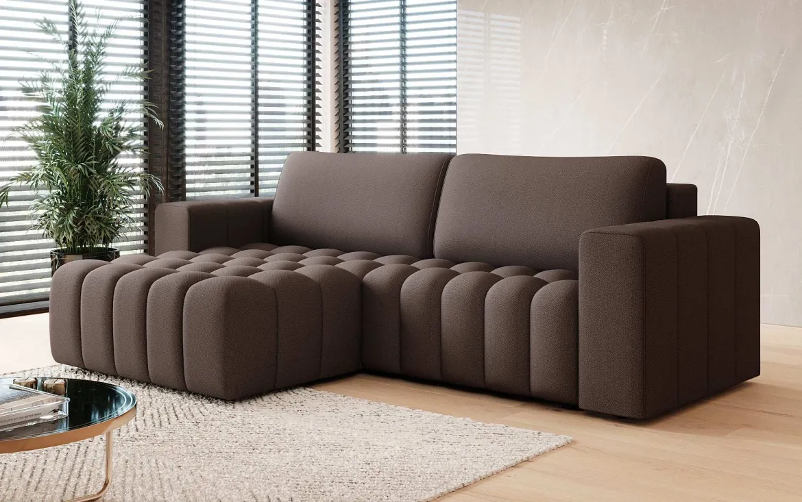 Designer Ecksofa Tirina mit Schlaffunktion