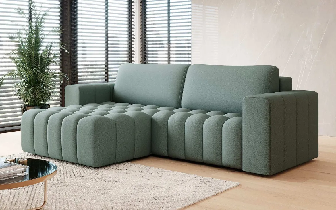 Designer Ecksofa Tirina mit Schlaffunktion