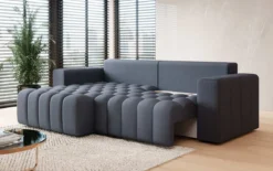Designer Ecksofa Tirina mit Schlaffunktion