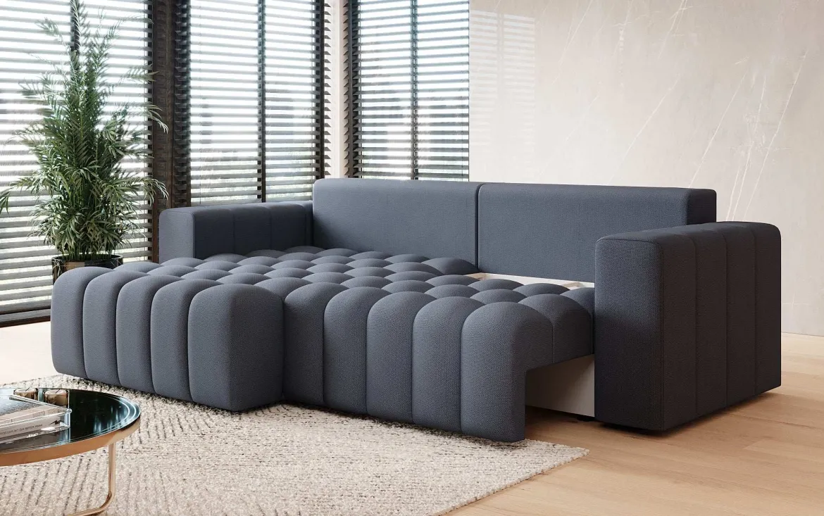 Designer Ecksofa Tirina mit Schlaffunktion