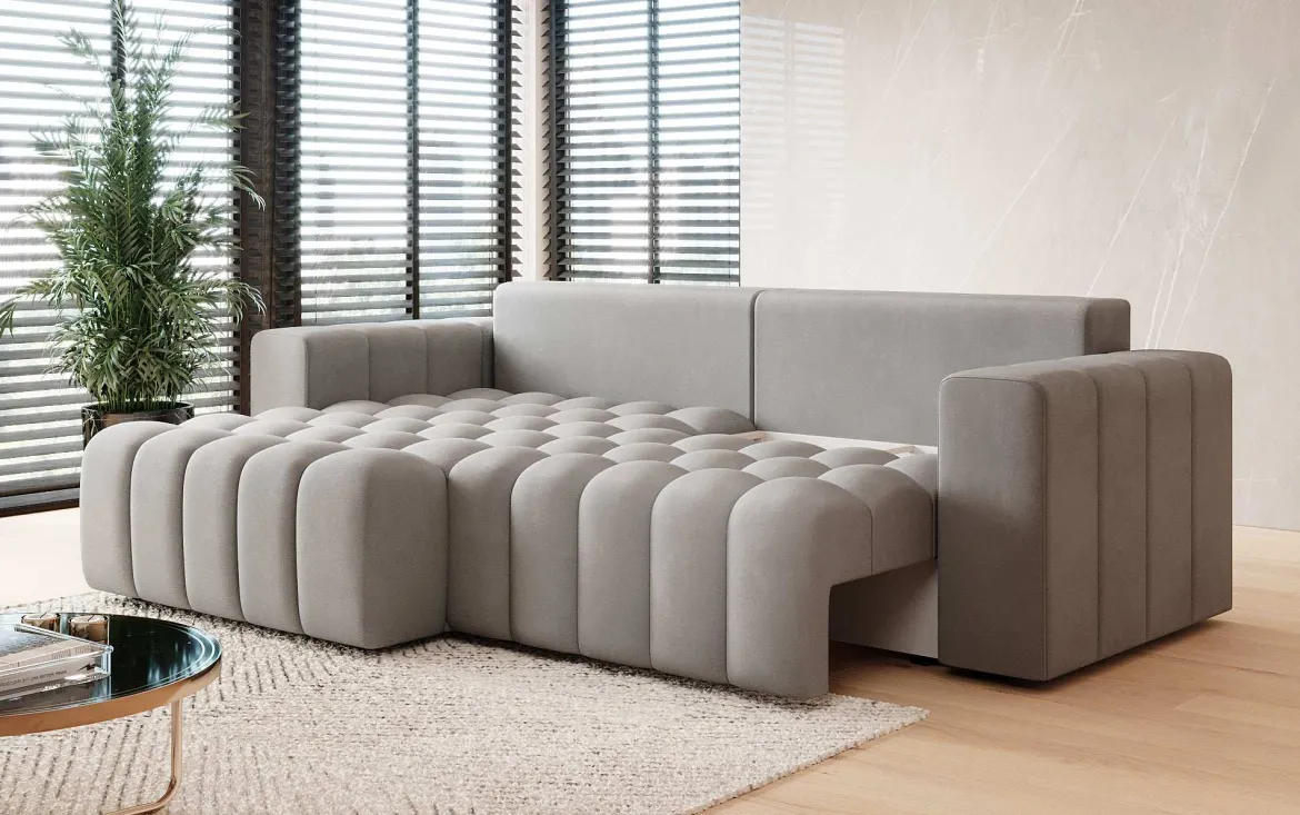 Designer Ecksofa Tirina mit Schlaffunktion