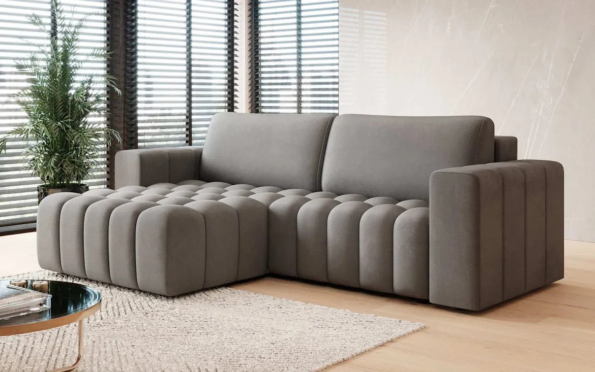 Designer Ecksofa Tirina mit Schlaffunktion