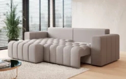 Designer Ecksofa Tirina mit Schlaffunktion
