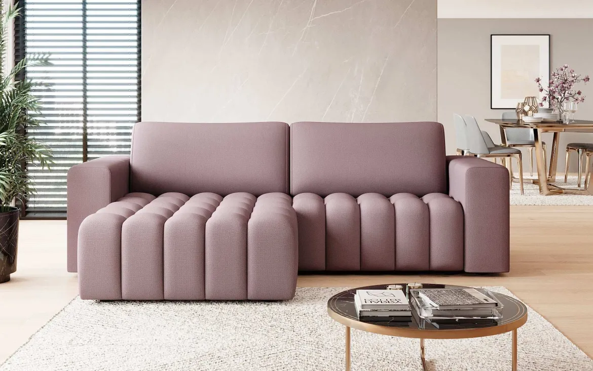 Designer Ecksofa Tirina mit Schlaffunktion