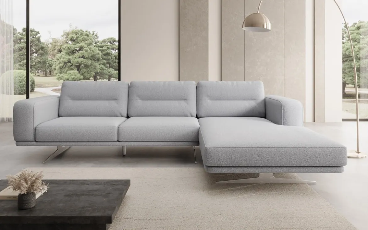 Designer Ecksofa Torino in Bouclé
