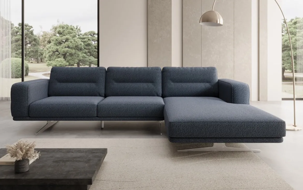 Designer Ecksofa Torino in Bouclé