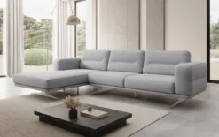 Designer Ecksofa Torino in Bouclé