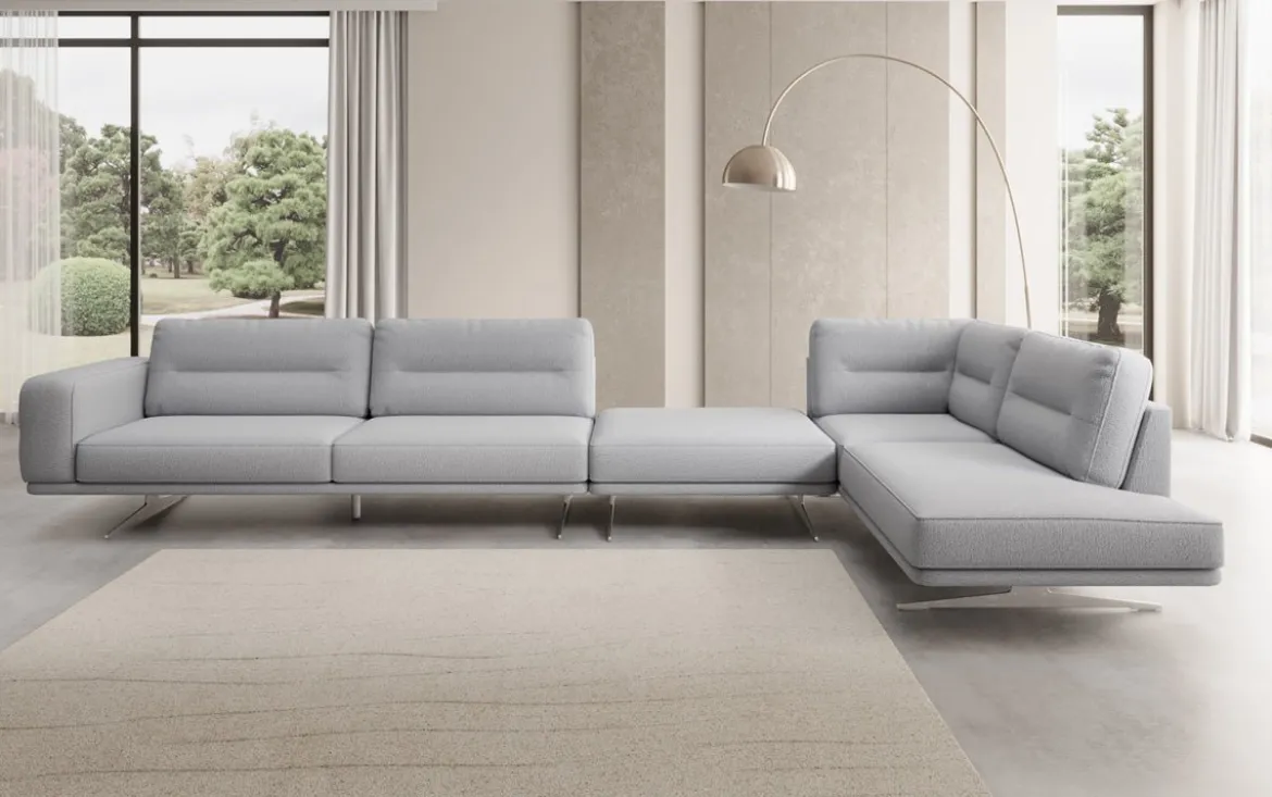 Designer Ecksofa Torino Maxi in Bouclé