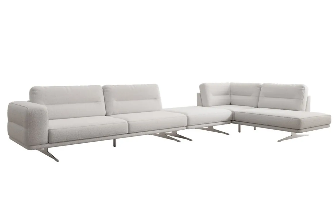 Designer Ecksofa Torino Maxi in Bouclé