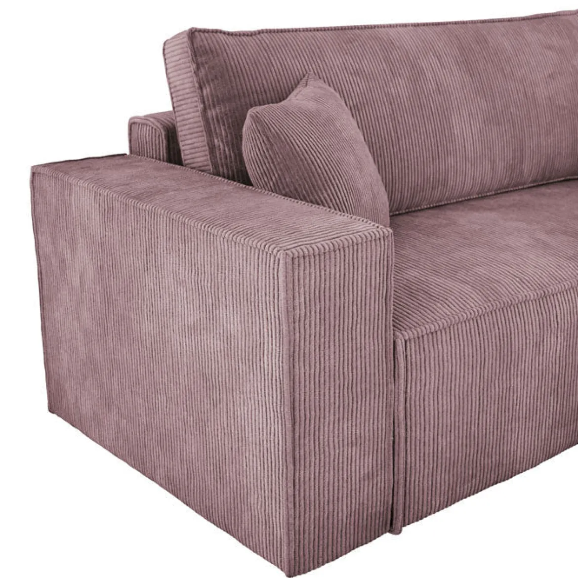 Designer Ecksofa Velanova mit Schlaffunktion und Stauraum aus Cord