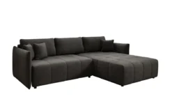 Designer Ecksofa Velaro mit Schlaf- und Klappfunktion in Samt
