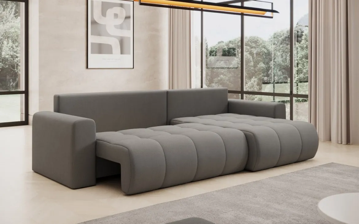 Designer Ecksofa Venezia mit Schlaffunktion und Stauraum