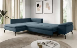 Designer Ecksofa Verila L mit Schlaf- und Klappfunktion