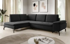 Designer Ecksofa Verila L mit Schlaf- und Klappfunktion
