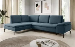 Designer Ecksofa Verila L mit Schlaf- und Klappfunktion