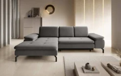 Designer Ecksofa Verila Mini mit Schlaf- und Klappfunktion
