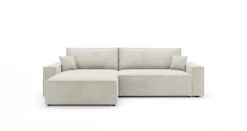Designer Ecksofa Vienna mit Schlaf- und Klappfunktion in Cord
