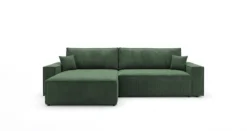 Designer Ecksofa Vienna mit Schlaf- und Klappfunktion in Cord