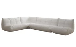 Designer Ecksofa Wohnlandschaft Calmo in Teddy Bouclé