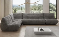 Designer Ecksofa Wohnlandschaft Calmo in Cord