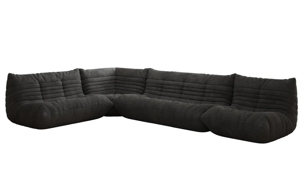 Designer Ecksofa Wohnlandschaft Calmo in Cord
