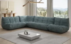 Designer Ecksofa Wohnlandschaft Calmo in Cord