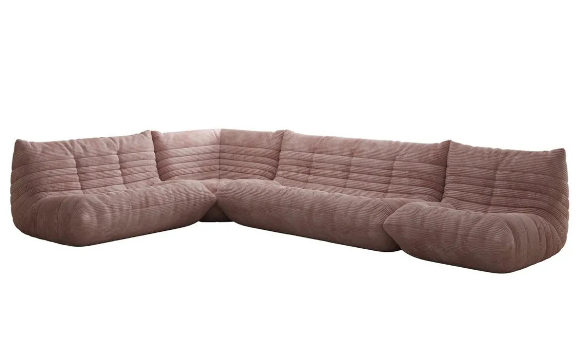 Designer Ecksofa Wohnlandschaft Calmo in Cord