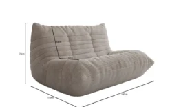Designer Ecksofa Wohnlandschaft Calmo in Cord