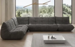 Designer Ecksofa Wohnlandschaft Calmo in Cord