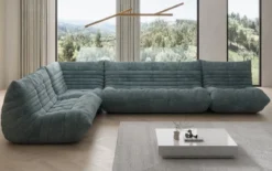 Designer Ecksofa Wohnlandschaft Calmo in Cord