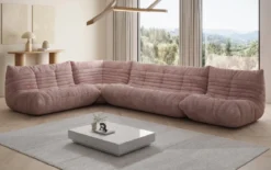 Designer Ecksofa Wohnlandschaft Calmo in Cord