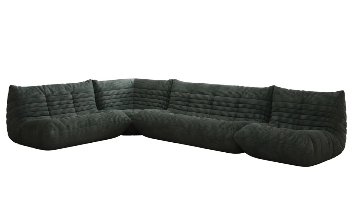 Designer Ecksofa Wohnlandschaft Calmo in Cord