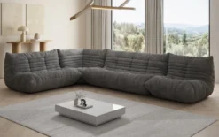 Designer Ecksofa Wohnlandschaft Calmo in Cord