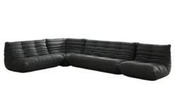Designer Ecksofa Wohnlandschaft Calmo in Echtleder